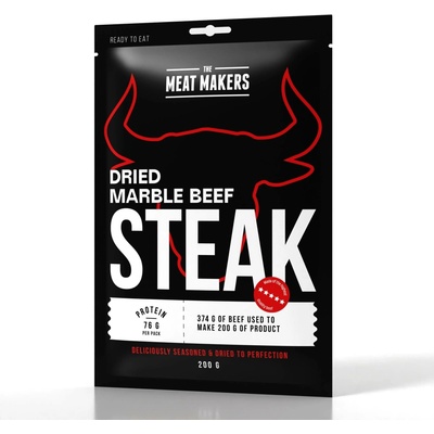 Meat Makers Jerky beef marble steak 200 g
