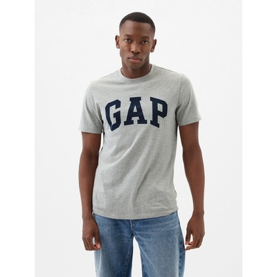 GAP tričko s logem Everyday Soft šedá
