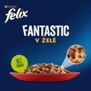 Felix Fantastic s hovädzím kuraťom tuniakom treskou v želé 80 x 85 g