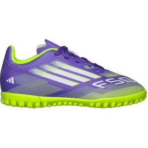 Adidas F50 club tf jr лилаво, светло-зелено, бяло 28 (ji0039)