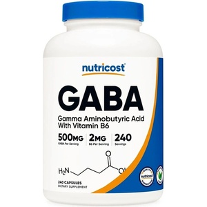 Nutricost Мозъчна и нервна система - ГАБА 500 mg + Витамин В6 2 mg, 240 капсули (67279 (412101) NC)