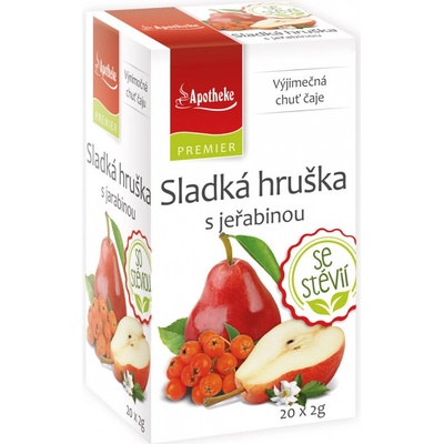 Apotheke Sladká hruška s jeřabinou se stévií 20 x 2 g