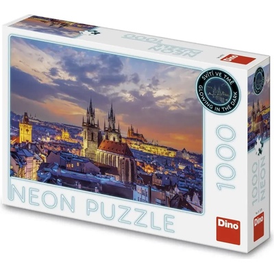 Dino - Puzzle View of Hradčany, neon - 1 000 piese