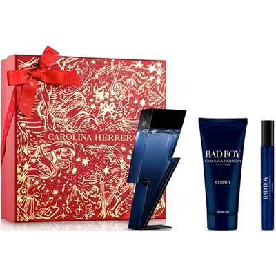 Carolina Herrera Bad Boy Cobalt Electrique подаръчен комплект с парфюмна вода 100мл и 10мл за мъже 1 бр