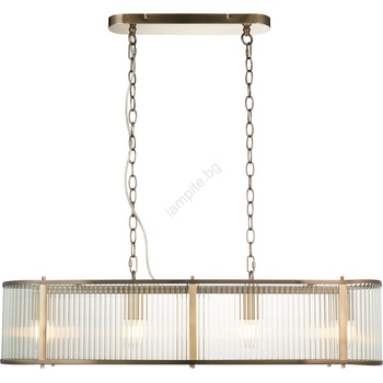 Endon Lighting 110945 - Пендел RIDGETON 4xE14/6W/230V месинг/прозрачен (EN0224)