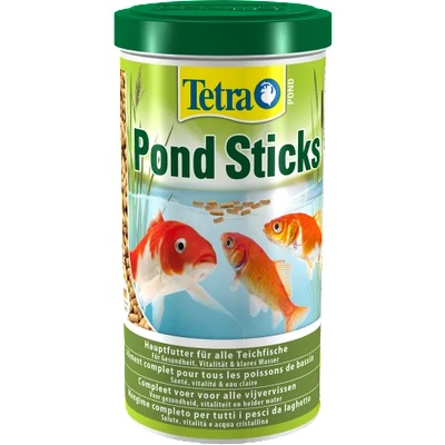 TETRA Pond Sticks - КУТИЯ пълноценна храна за ежедневно хранене на всички езерни риби, оптималният хранителен състав осигурява цялостно, биологично балансирано хранене
