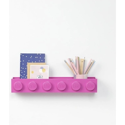 LEGO® Sleek dětská police růžová 47.8 cm, 11.5 cm, 7.8 cm