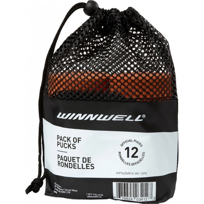 Winnwell Hokejový puk oranžový těžký 12ks