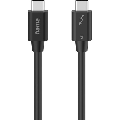 Hama Кабел "USB-C" Thunderbolt-5, 80 Gbit/s, 5A, 240W, Ultra-HD 8K, 1.00 m (HAMA-200796)