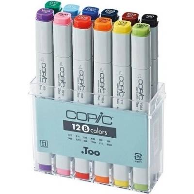 Popisovače COPIC Classic Basic Colours / sada 12 ks (Popisovače COPIC Classic)