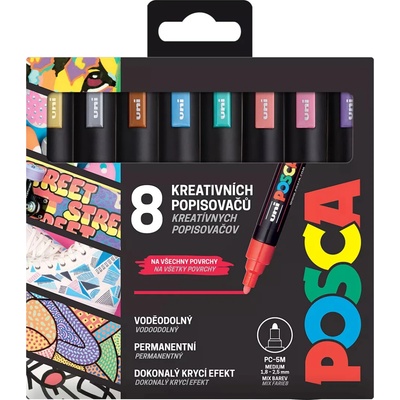 Posca PC-5M 8 ks