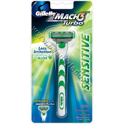 Gillette Самобръсначка Mach 3 Sensitive, p/n GI-1301414 - Самобръсначка със сменяемо ножче за чувствителна кожа (GI-1301414)