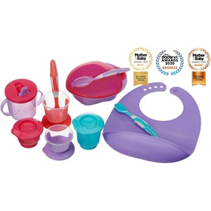 Vital Baby Стартов комплект за хранене лилав Vital Baby