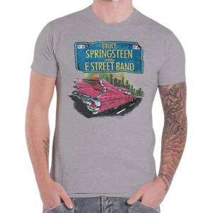 Bruce Springsteen Pink Cadillac Heather Grey XL Риза (SPRINGTS01MG04)