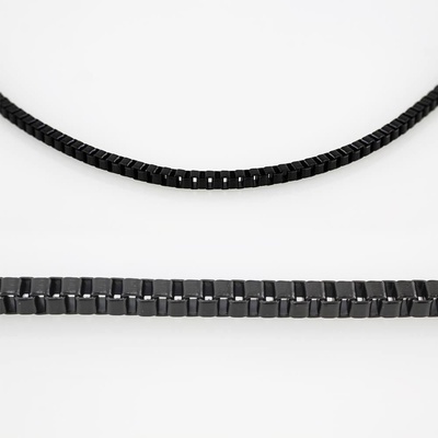 MPM Ocelový řetízek z chirurgické oceli chain 7575 Black