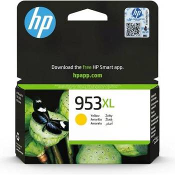 HP Оригинален патрон HP F6U18AE, 953XL, 1600 страници/5%, Yellow (3015102218)