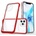 HQWear Прозрачен кейс 3в1 за iPhone 11 Pro Max с гел рамка, червен (9145576242322)