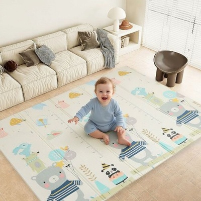 Pepita сгъваема двустранна постелка за игра 180x200cm - Мечета и приказна гора (KF-M1820H)