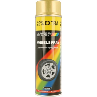 Motip akrylový lak na disky kol 500 ml zlatý