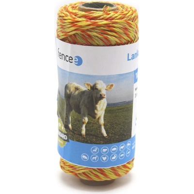 VNT electronics s.r.o. Lanko pro elektrický ohradník, průměr 2,5 mm, žluto-oranžové, délka 100 m