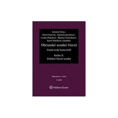 Občanské soudní řízení Soudcovský komentář Kniha II.
