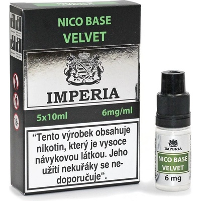 Boudoir Samadhi s.r.o. IMPERIA Nico Base Velvet PG20/VG80 6mg 5x10ml