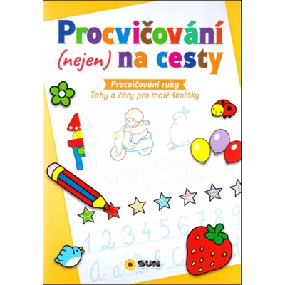 Procvi čování ruky - Tahy a čáry pro malé školáky