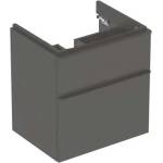 Geberit Smyle Square - Шкаф за мивка, 58x47x62 cm, 2 чекмеджета, лава 500.352. JK. 1 (500.352.JK.1)