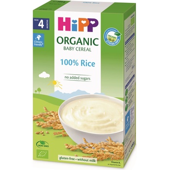 Image 1 of Hipp Био безмлечна пълнозърнеста каша Hipp - Ориз, 4 м+, 200 g (30402)