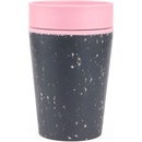 rCUP Black and Pink kelímek na kávu recyklovaný vodotěsný 227ml