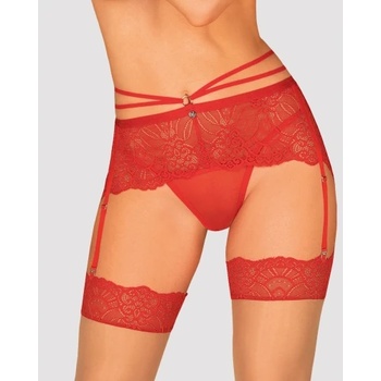 Obsessive Колан с жартиери Obsessive Loventy червен