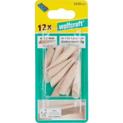 WOLFCRAFT 2928000 sada speciálních kolíků pro kolíkovací soupravu Undercover Jig 12 ks