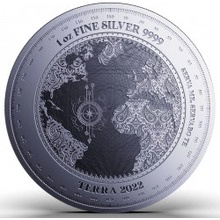 Pressburg Mint strieborná minca Terra 2022 1 Oz