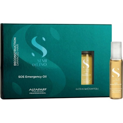 Alfaparf Milano Rekonstrukční olej na poškozené vlasy Semi Di Lino Reconstruction (SOS Emergency Oil) 6 x 13 ml – Hledejceny.cz
