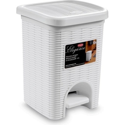 Stefanplast Odpadkový kôš 6 l biely