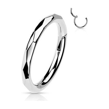 Šperky4U segment kruh helix cartilage tragus piercing titan TIT1144-1210