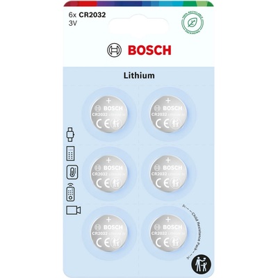 Bosch CR2032B6/00 Lithium coin CR2032 6 ks