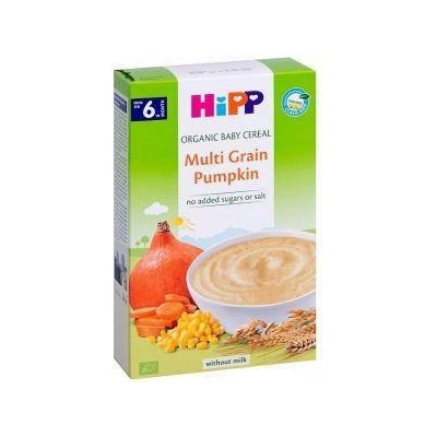 HiPP Био инстантна безмлечна многозърнеста каша с тиква hipp, 6+ месеца, 200гр