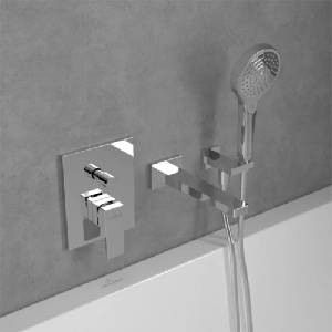 Villeroy & Boch Вграден смесител за вана-душ Villeroy&Boch Architectura Square гланциран хром без вградено тяло (TVS12500300061)