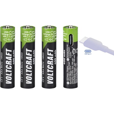 VOLTCRAFT AAA 400 mAh 4 ks VC-AAA400USB