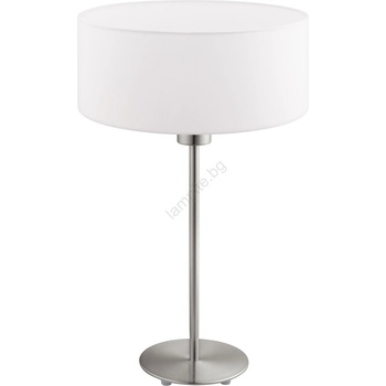 EGLO - LED Настолна лампа TUNJA 1xE27/60W/230V 38, 5 см матов хром/бял (EG32512I)