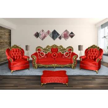 Image 1 of Мебелна фабрика НОВ ДОМ - гр. Ямбол Холoва гарнитура Клеопатра (Продукт 6610)