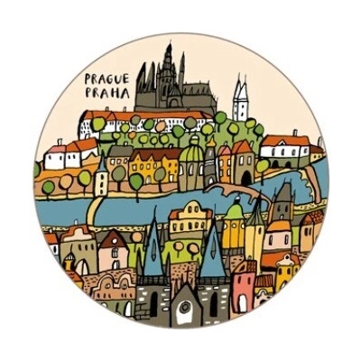 Magnetická placka malá - Praha na kopečku