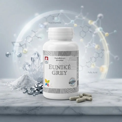 Euniké Grey hořčík vitamín B3 a B6 kyselina listová 60 tobolek
