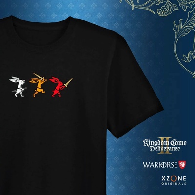 Xzone Originals tričko Kingdom Come: Deliverance II Akční trio zajíců – Zboží Dáma