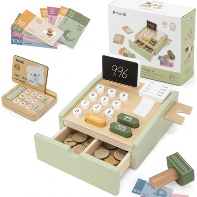 VIGA PolarB Dřevěná pokladna zelená – Sleviste.cz