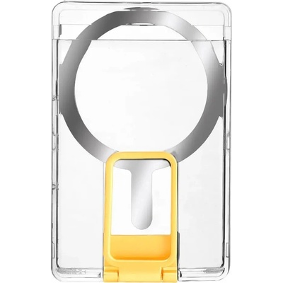 Enem Průhledná MagSafe peněženka se stojánkem Zlatá IR MAGPP 02