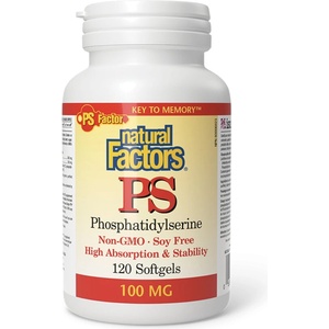 Natural Factors Добра памет и концентрация - ПиЕс Фосфатидилсерин, 100 mg х 120 софтгел капсули (2626 NF)