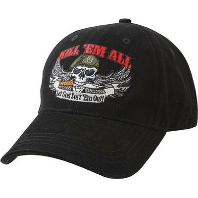 ROTHCO baseball DELUXE KILL ´EM ALL ČERNÁ 9599
