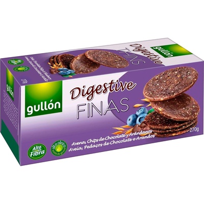 gullón БИСКВИТИ ДАЙДЖЕСТИВ С БОРОВИНКИ И ШОКОЛАД (270 Г)